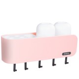 卫生间吸壁牙刷收纳架牙刷筒牙刷杯牙刷置物架壁挂式牙刷架洗漱套装