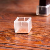 创意加厚耐磨防滑全透明硅胶桌椅脚套家具静音地板保护垫椅子凳子桌脚垫（8号 方底方口 3-3.5cm）