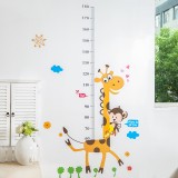 儿童房壁纸宝宝装饰墙纸卡通贴画墙贴自粘卧室测量身高贴纸可移除