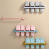 加长型浴室拖鞋架壁挂式免打孔门后置物架厕所沥水省空间收纳神器