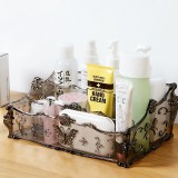 多格收纳盒梳妆台透明分格拆卸化妆品收纳桌面塑料护肤品整理盒子