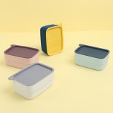 多功能旅行肥皂盒带毛刷海绵垫组合式香皂盒家用卫生间浴室带盖皂架