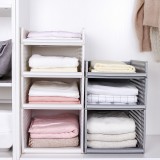 可叠加4部件组装衣柜收纳筐客厅厨房浴室收纳篮塑料儿童玩具衣物收纳置物筐（44*34*18cm）中号