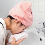 干发帽女吸水干发巾卡通可爱加厚帽子成人长发珊瑚绒擦头发速干包头浴帽
