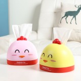 抽纸盒家用创意桌面纸抽盒可爱卷筒纸盒客厅卡通小鸡茶几收纳盒纸巾盒（RB294）