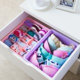 家用衣柜加厚内衣收纳盒抽屉内衣裤整理盒桌面长方形文胸内裤袜子收纳箱（无格子）不带盖