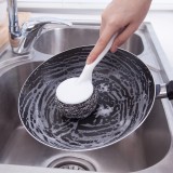 30年老品牌振兴 洗锅刷长柄刷子去油污刷锅神器洗碗刷子锅刷带长柄钢丝球厨房用刷 （SA7722）
