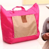 折叠购物袋 购物包 旅行包 套装洗漱包 棕色皮标