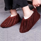 鞋套家用室内可水洗绒毛无纺布耐磨加厚防尘脚套机房防滑透气鞋套 （儿童款）